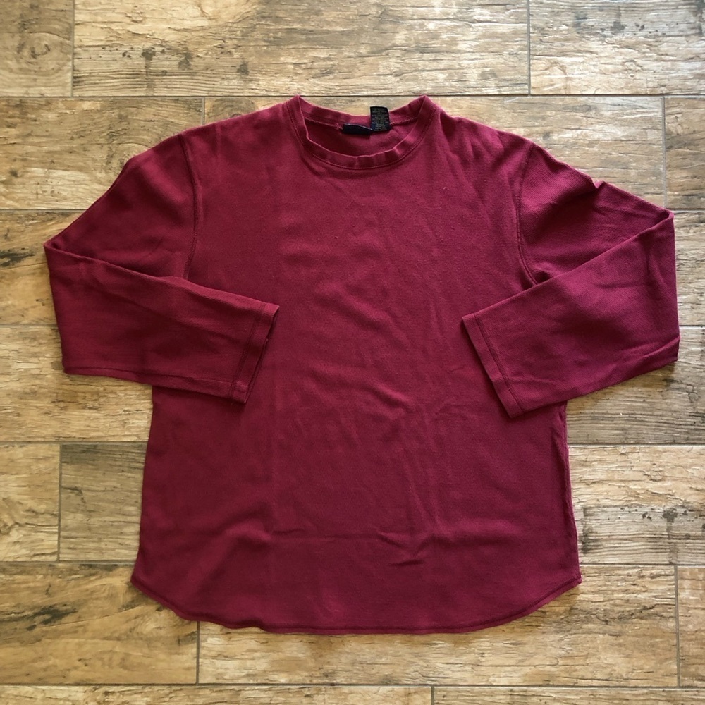 90s vtg cherokee burgundy layering long sleeve women's medium